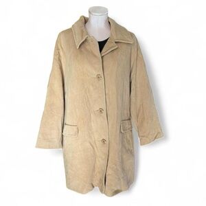 Vintage Preston & York Tan Wool Pea Coat